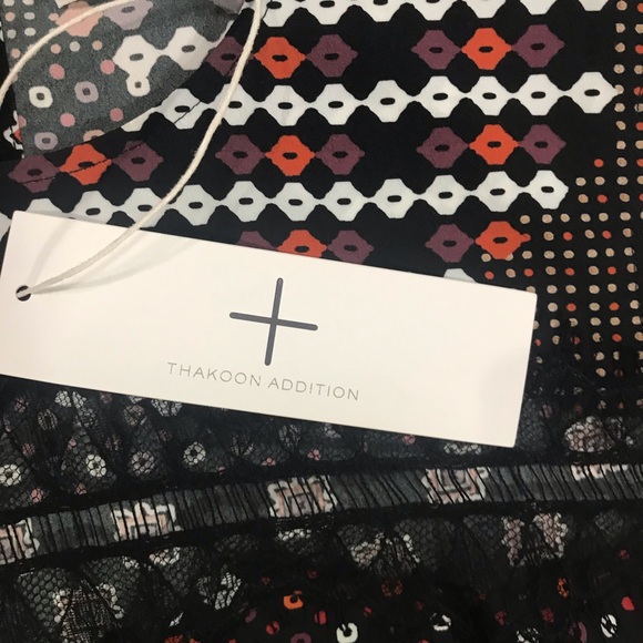 Thakoon Addition Lace Inset multi print tank - Picture 3 of 7